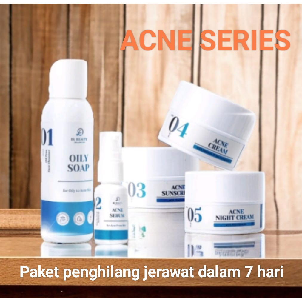 Acne Series PAKET LENGKAP CREAM JERAWAT Oily soap sabun muka jerawat ACNE SUNSCREEN tabir surya sunc