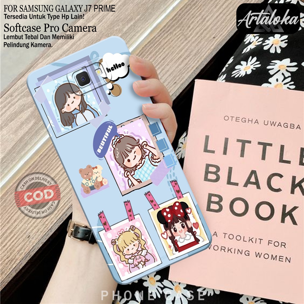 Case Hp Samsung Galaxy J7 Prime Fashion Case Kartun Case Samsung Galaxy J7 Prime Silikon TPU Pro Cam