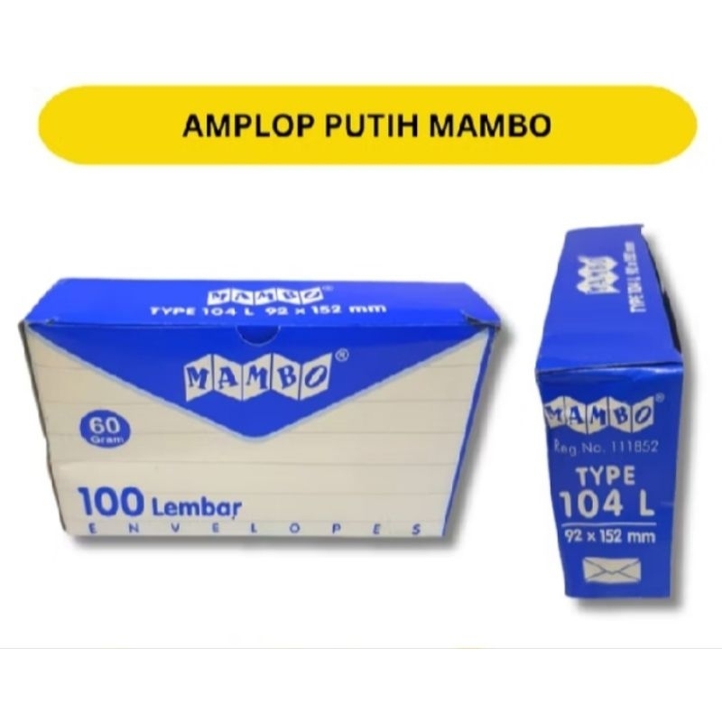 

amplop putih / amplop putih tanggung / amplop putih polos / amplop mambo 104 / amplop mambo tanggung