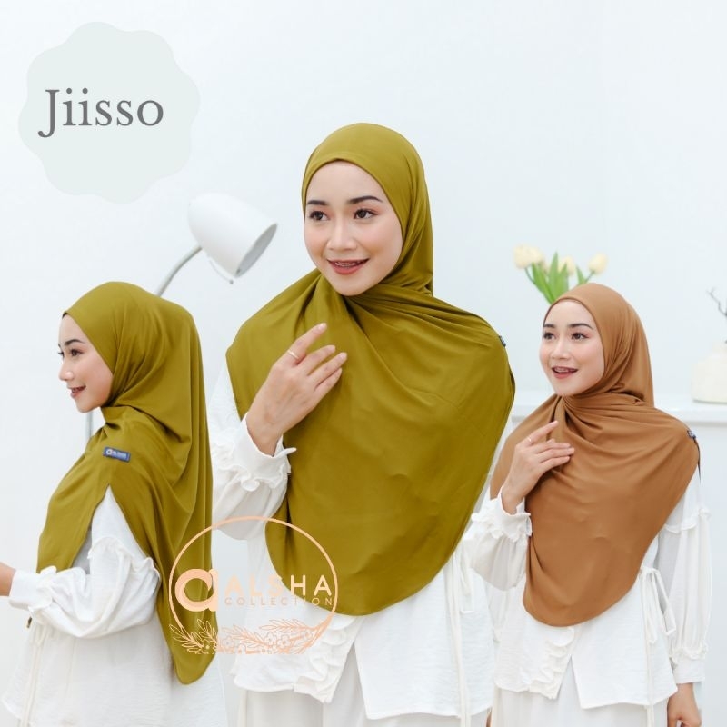 PASHMINA JISO / PASHMINA INSTAN JISO SYARI MALAY / PASHMINA JERSEY INSTAN (JISO MALAY L) BY ALSHA