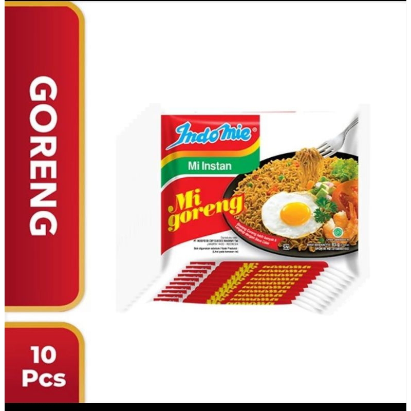 

10 bungkus Indomie goreng
