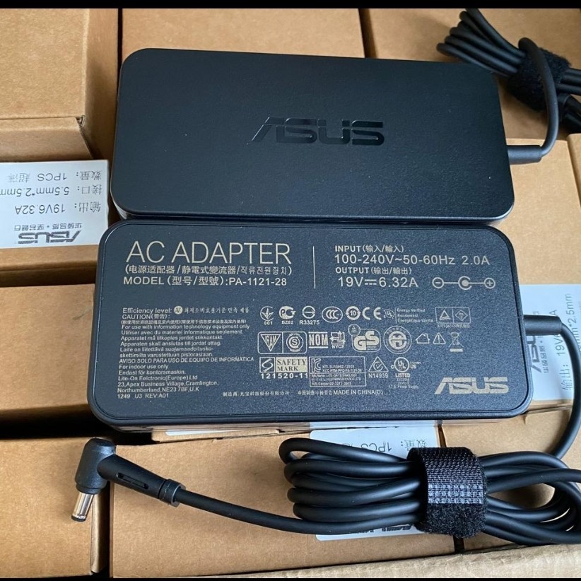Adaptor Asus 19V 6,32A 120Watt :Asus ADP-120ZB BB ,ADP-120RH B,PA-1121-28,A15-120P1A, PA-1121-04,N12