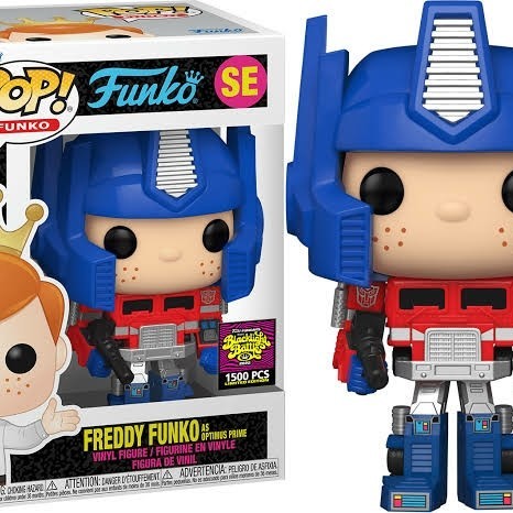 Funko Pop Freddy as Optimus Prime