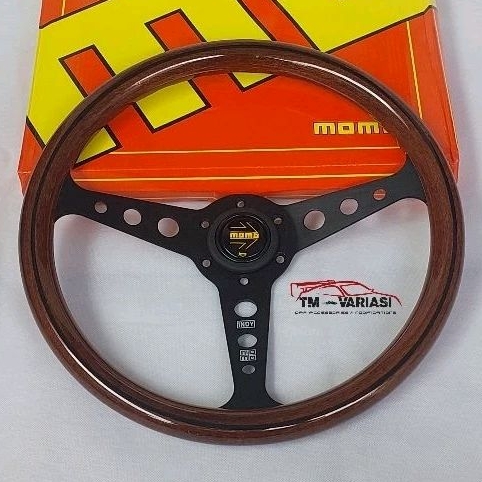 Import Stir Racing MOMO INDY Arrow Kayu Wood Glossy 14 Inchi PREMIUM