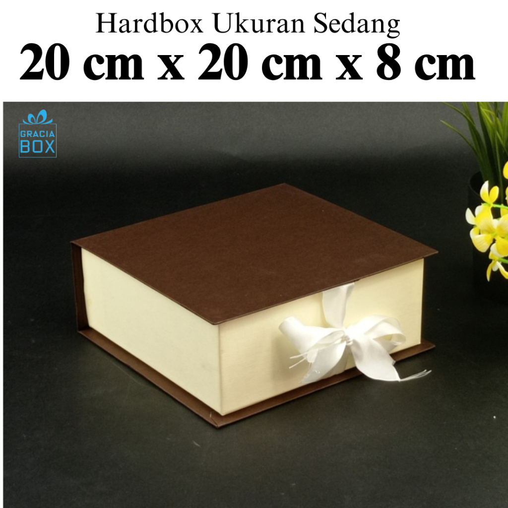 

BOX HAMPER - HARDBOX - KOTAK KUE - ukuran 20 cm x 20 cm x 8cm
