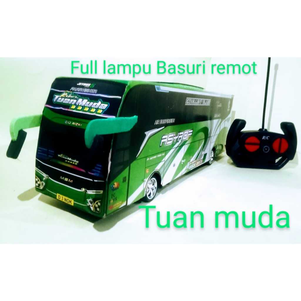 MINIATUR BUS TELOLET BASURI REMOT CONTROL TUAN MUDA JB5
