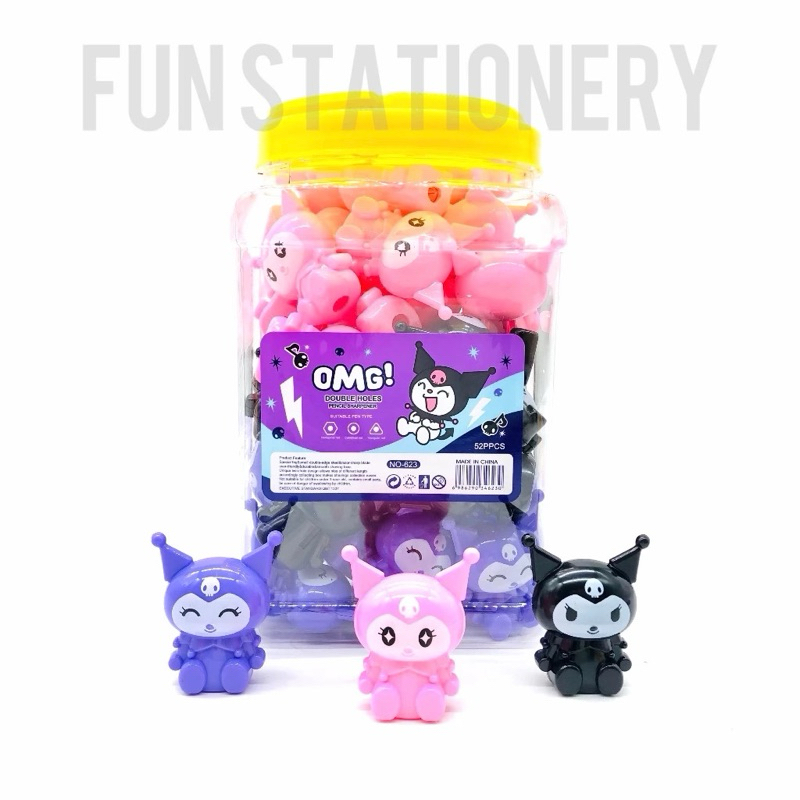 

RAUTAN PENSIL KEPALA KUROMI HARGA SATUAN/ RAUTAN PENSIL ANAK KUROMI