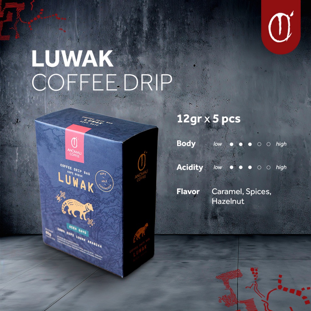 

Anomali Coffee - Drip Coffee Luwak - 5pcs