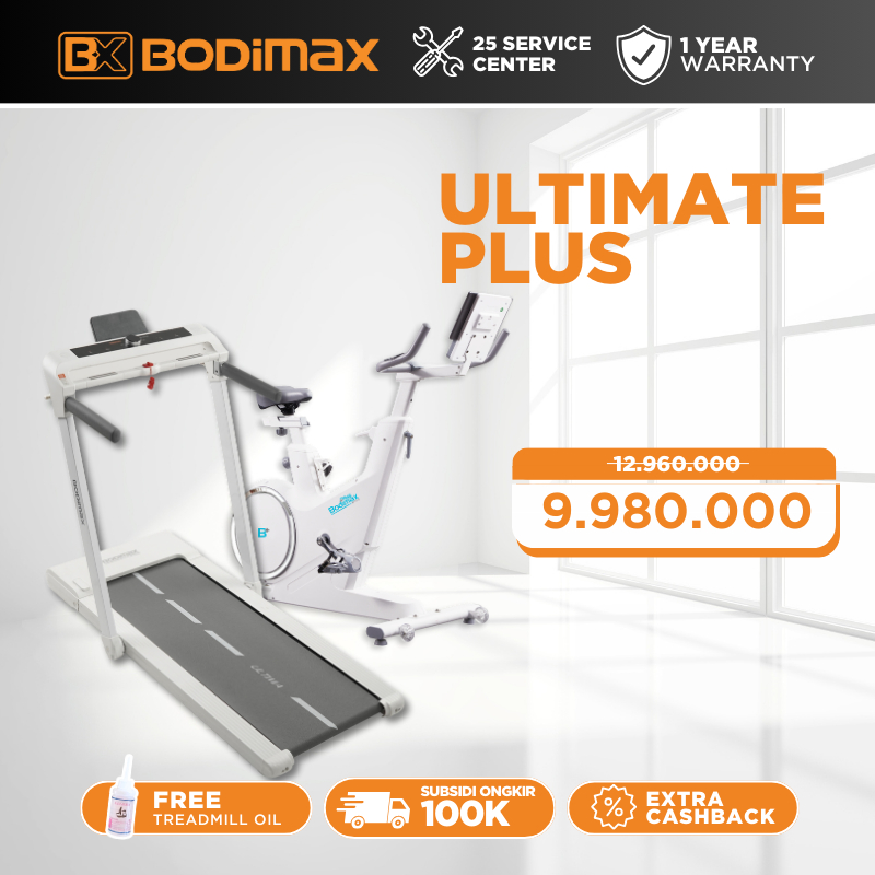 BODIMAX ULTIMATE PLUS - BUNDLING RUNNING PAD ULTIMA + ACTIVE BIKE