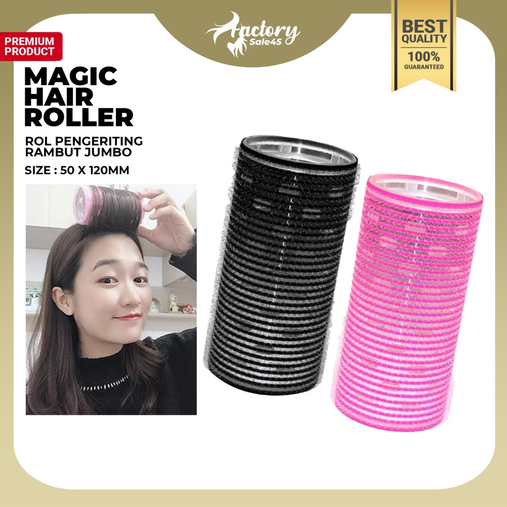 FACTORYSALE45 - Roll Rambut Besar Ala Korea Gulungan Rambut Satuan Hair Rollers Roll Rambut Magic Cu