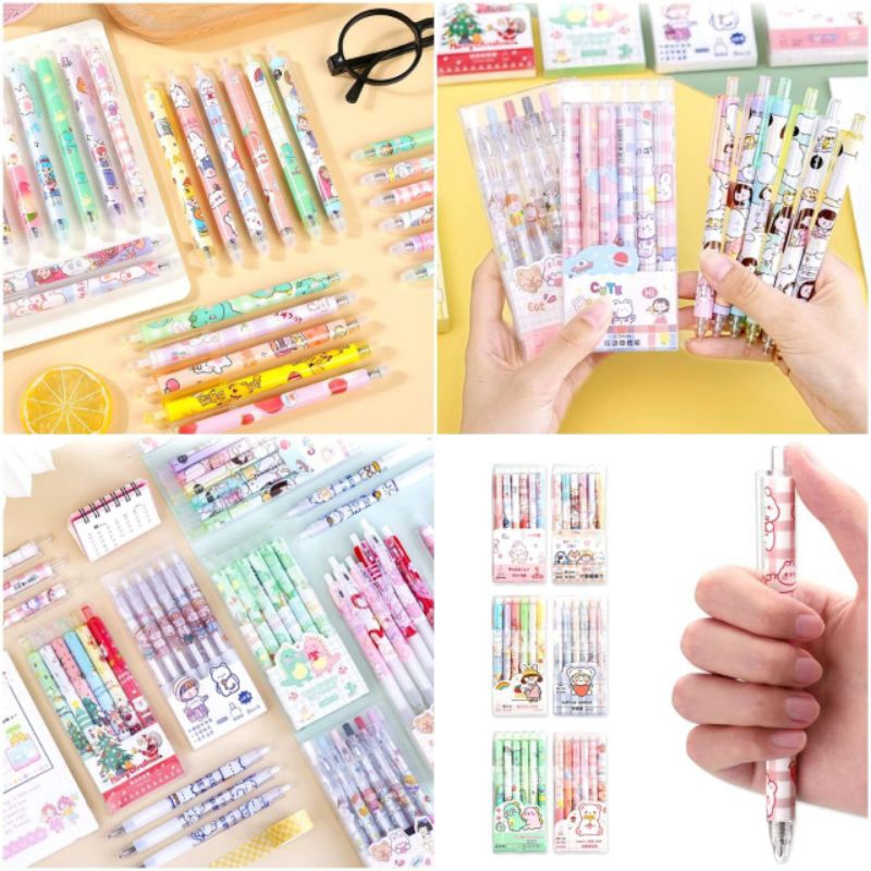 

Set Bolpoin Gel Cair Karakter isi 6pc