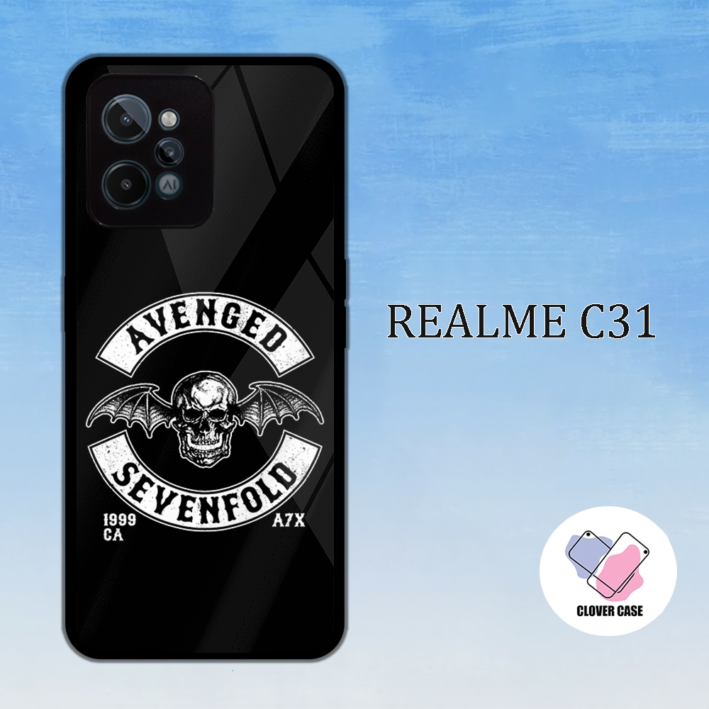 [TH11]  Case Glossy Case | REALME C31 | CASE KEKINIAN LUCU |  Casing Hp Kilau Motif AVENGED SEVENFOL