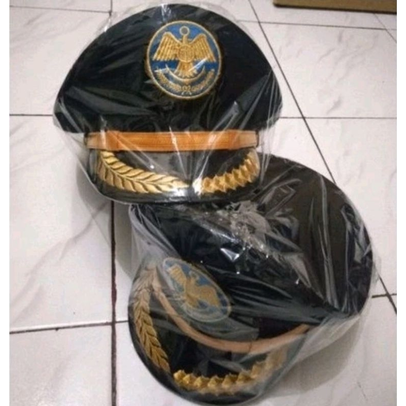 01 - Topi Pet Perhubungan / Topi Pet Dishub / Topi Pet Kemenhub/ Topi Pet Golongan 3d / Topi Pet Gol