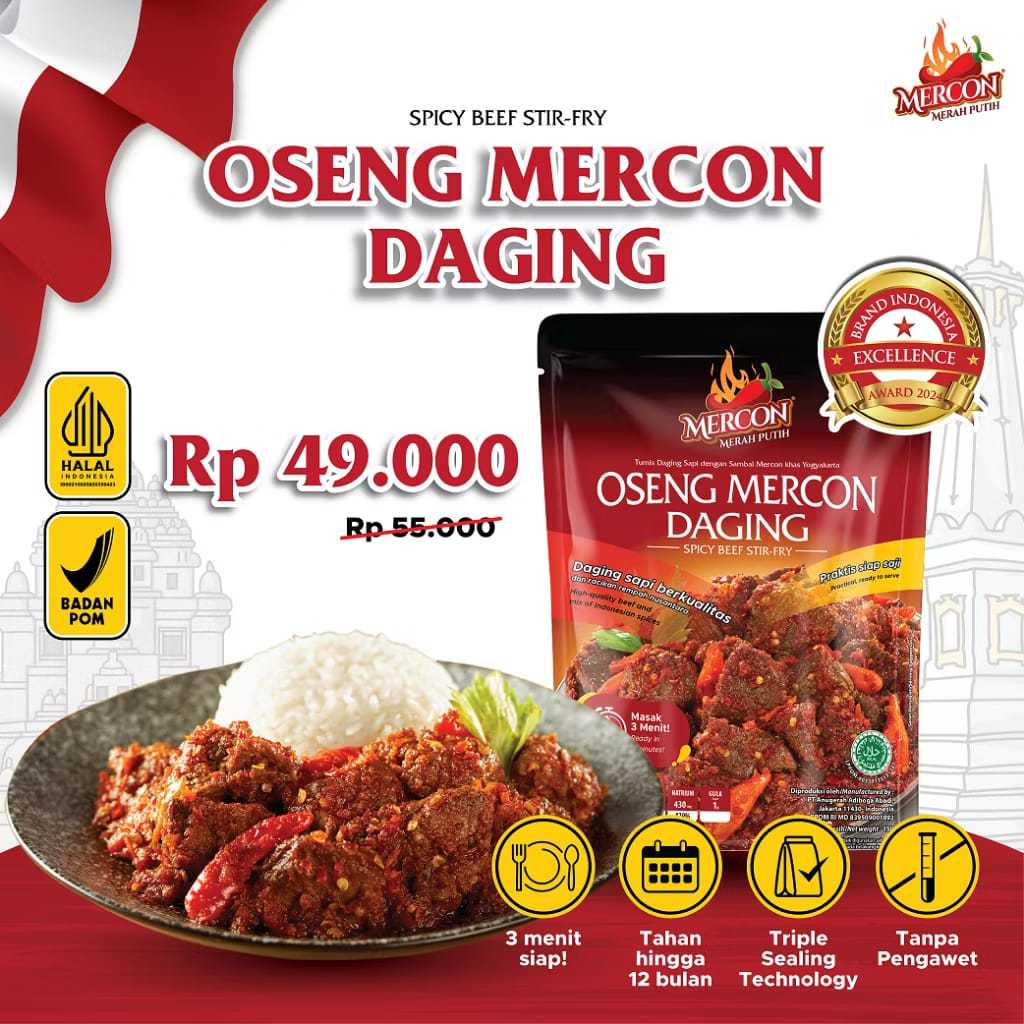 

MERCON MERAH PUTIH - Oseng Mercon Daging