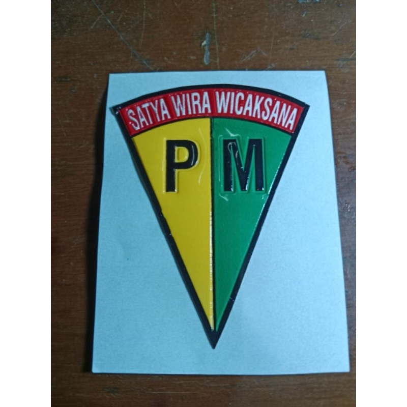 

Sticker embos polisi military segitiga