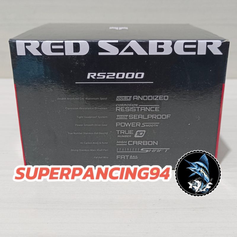 BB Reel TridenTech Red Saber 2000 / 3000 / 4000 / 5000 (SW)(Power Handle) Promo Diskon