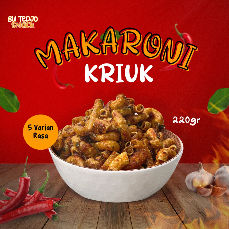 

MAKARONI BANTET KRIUK BUMBU MELIMPAH 220gr