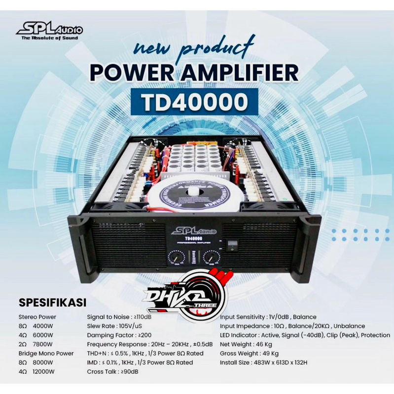 POWER SPL AUDIO TD 40000 CLASS TD / Power SPL AUDIO TD 40000 CLASS TD / Power Spl audio Td 40000 cla