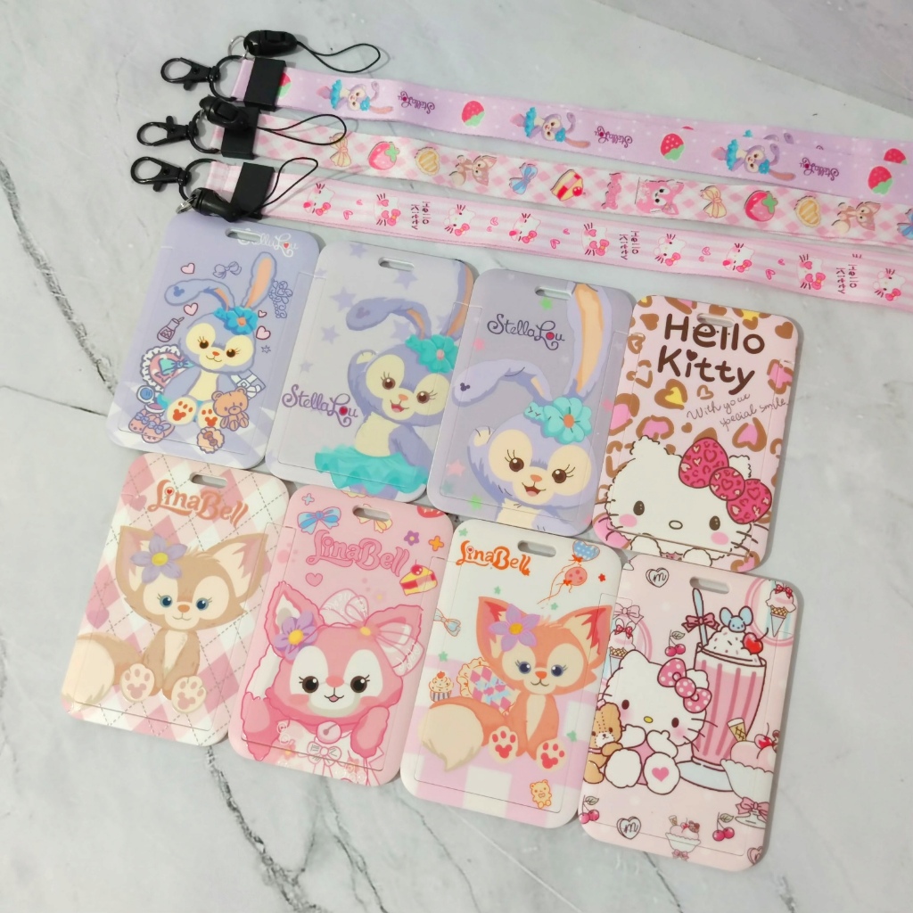 

Kalung Holder Kartu Lucu Karakter Linabell Stella Lou Hello Kitty / Lanyard Name Tag