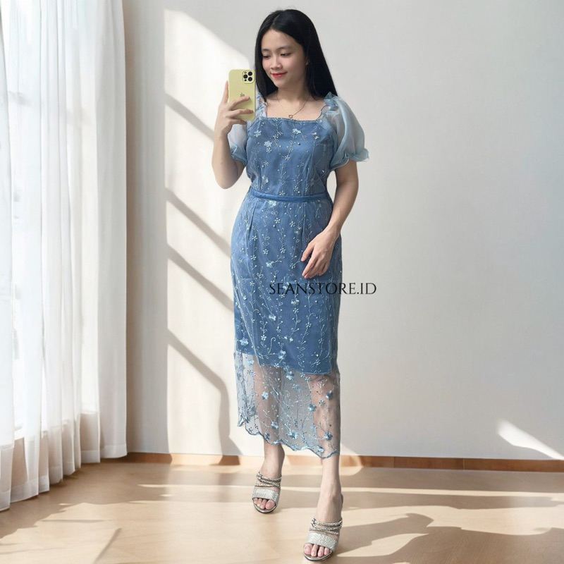 Dtess Merah Natalan Bj Ke Gereja Casual Pakean Dreaa Premium Terbaru Dres Prempuan Selutut Drees Pen