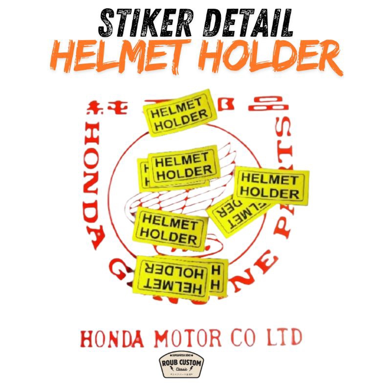 stiker detail helmet holdercb100 cb125 gl100 gl125