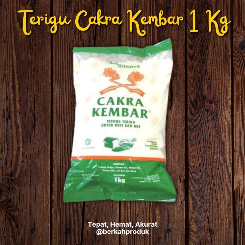 

Terigu Cakra Kembar Tepung Terigu Untuk Roti Dan Mie Ekonomis 1 kg