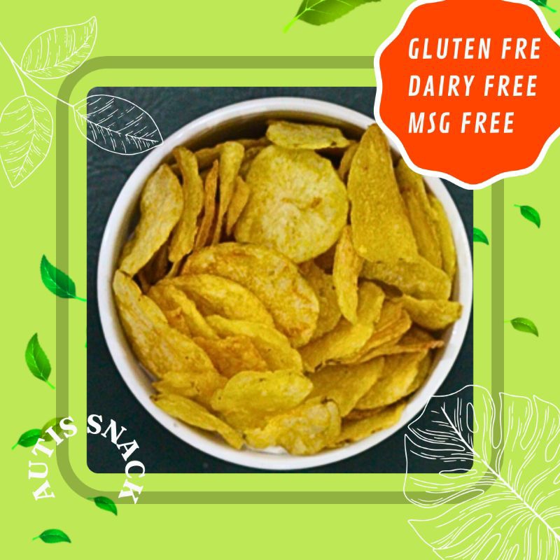 

CRIPING KENTANG/ KRIPIK KENTANG, AUTIS FOODS, GLUTEN FREE/ DAIRY FREE/ MSG FREE / SNACK AUTISME