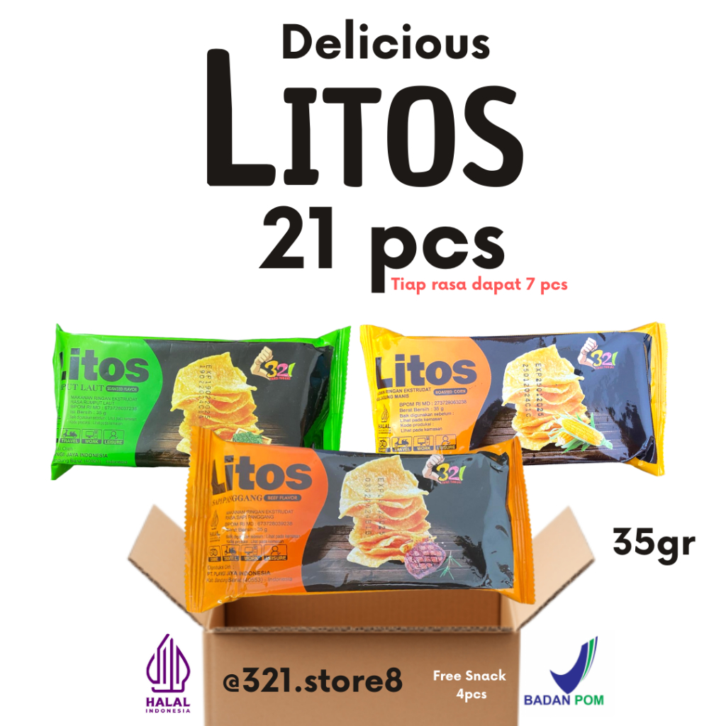 

Paket Snack MiX LITOS isi 21pcs