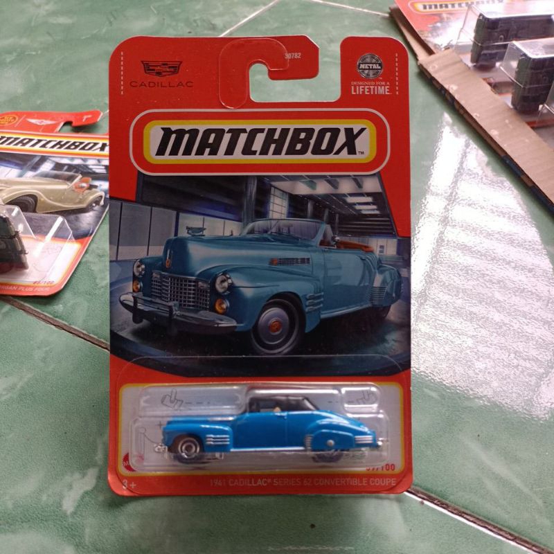 1941 Cadillac Series 62 Convertible Coupe matchbox original hot Wheels Danak Medan