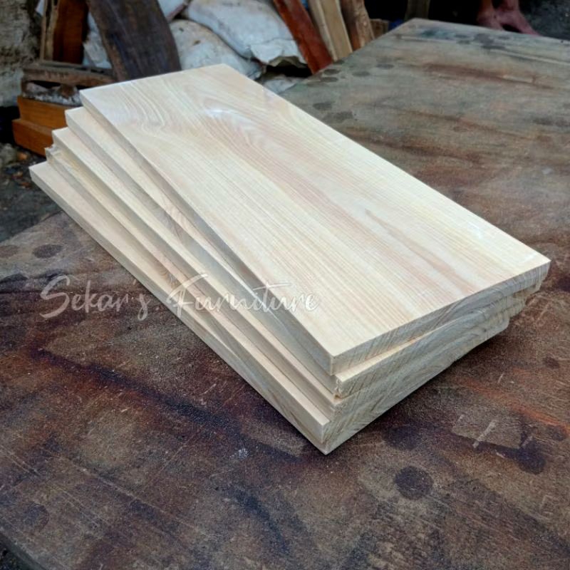 Papan kayu pinus READY STOK tanpa lubang mulus sudah di amplas