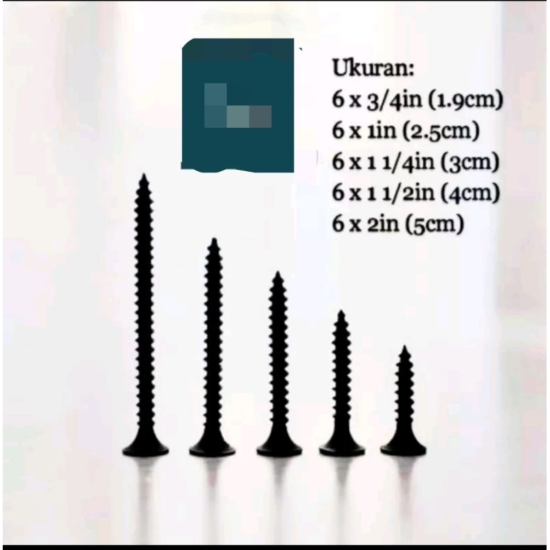 Sekrup Gypsum/Sekrup Hitam