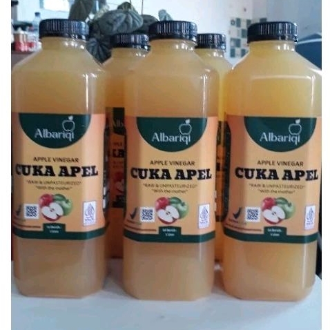 

Albariqi Cuka Apel Original With Mother 1L/ Apple Vinegar With Mother Original 1L