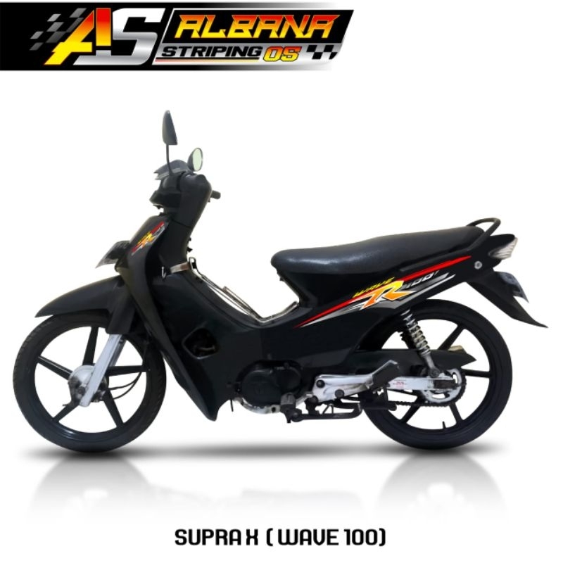 STRIPING TRANSPARAN WAVE 110/STICKER SUPRA FIT 100 TRANSPARAN