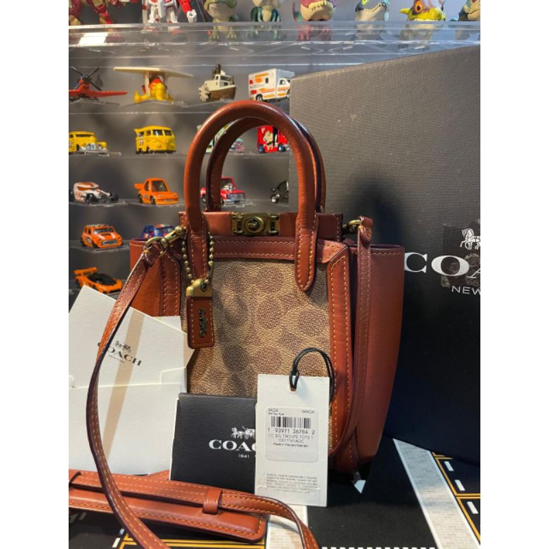 Preloved Coach Trope Tote 16 Signature Original Butik/Retail