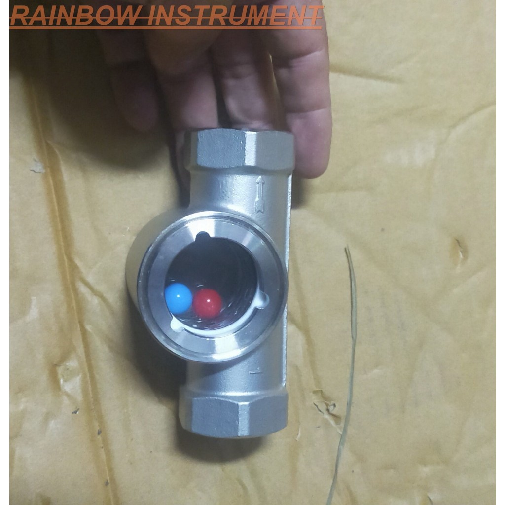Sight Glass Ball ukuran 1/2" inch / Flow indicator sight Glass stainless 304