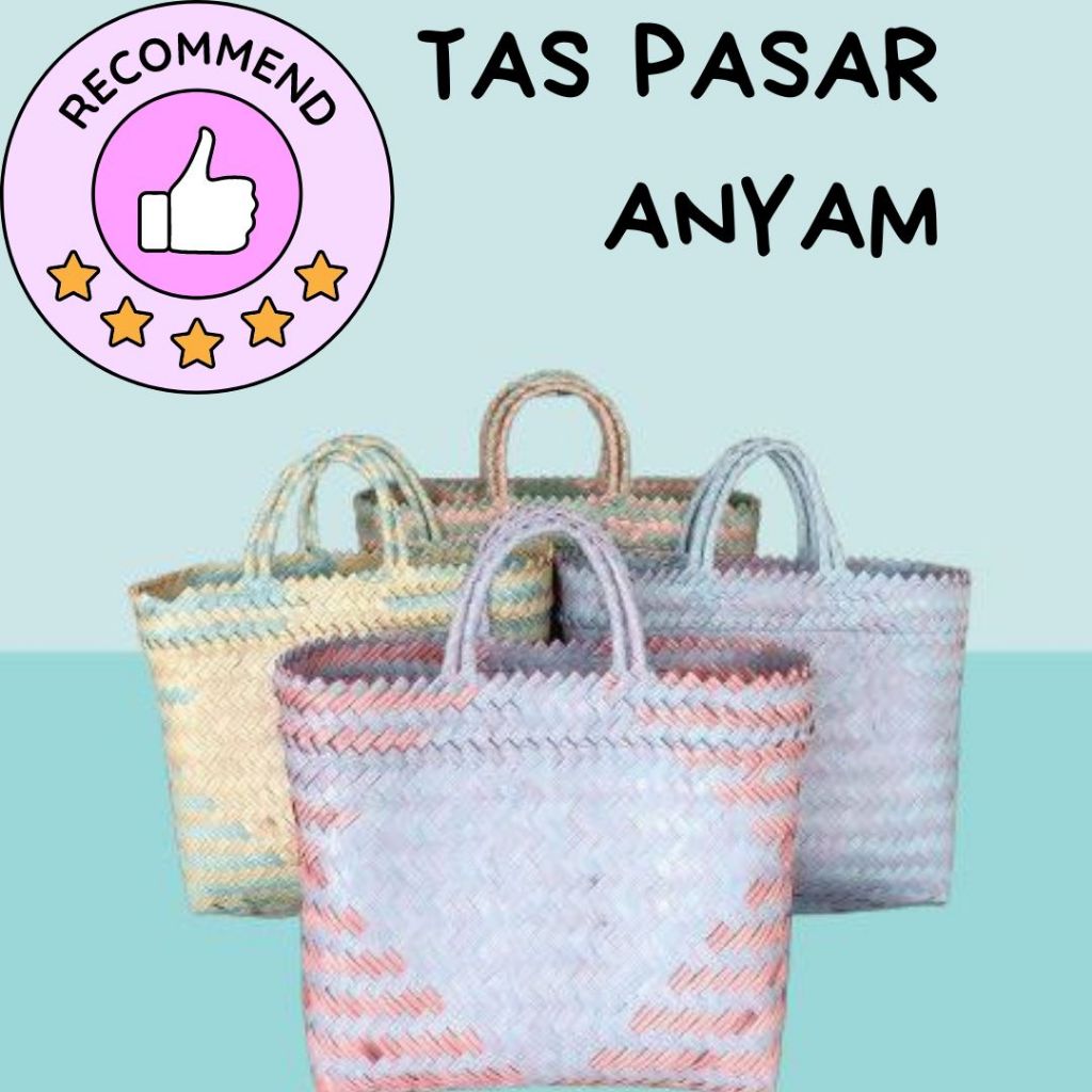 Tas Belanja Pasar Anyaman/Tas Pasar Serbaguna Termurah