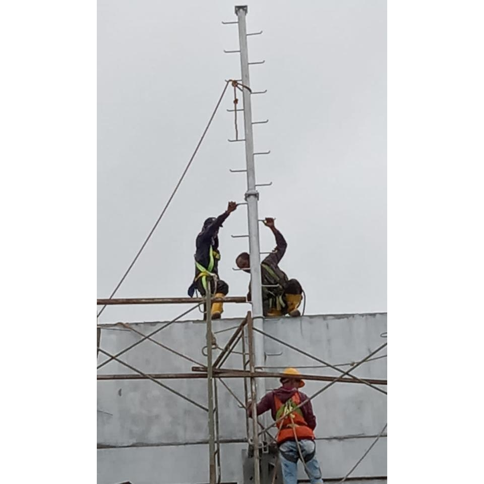 PAKET PENANGKAL PETIR KONVENSIONAL 4 AIP FREE GROUNDING