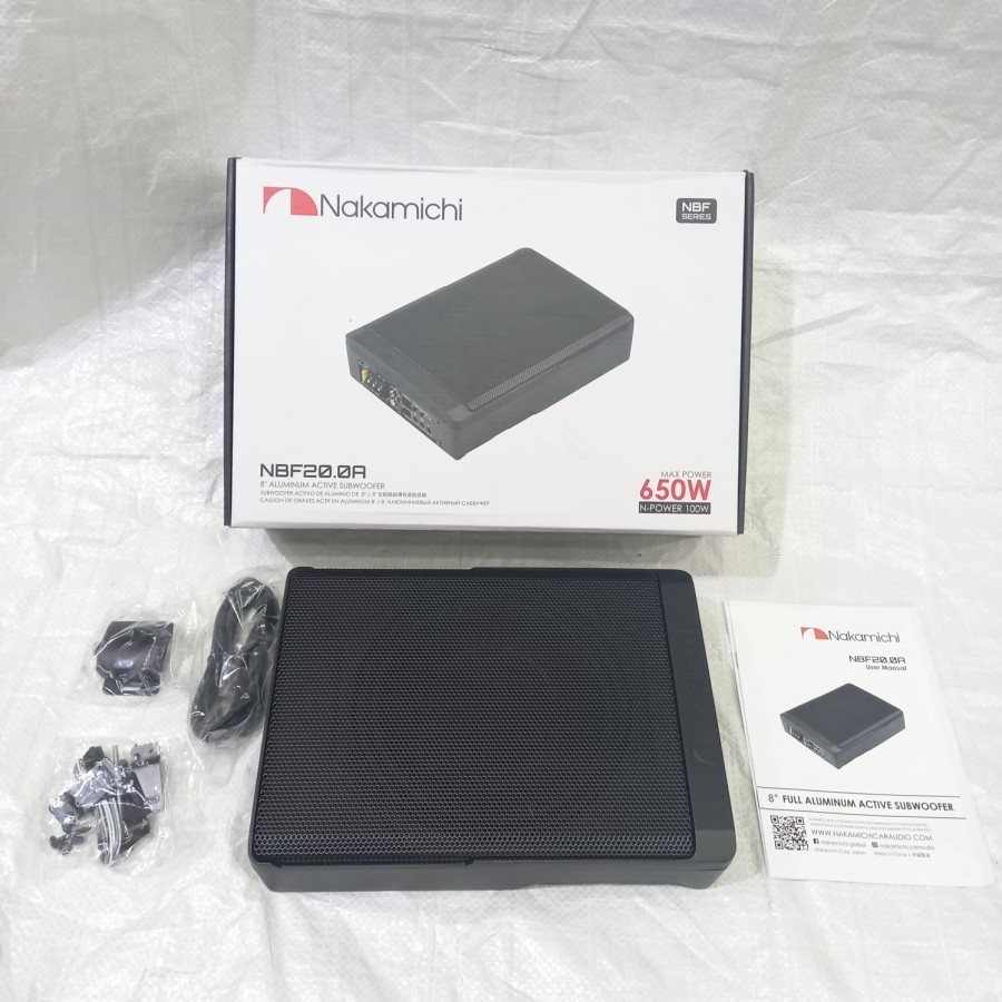 Sub Kolong Nakamichi NBF 20.0 A / Subwoofer Kolong Aktif Mobil