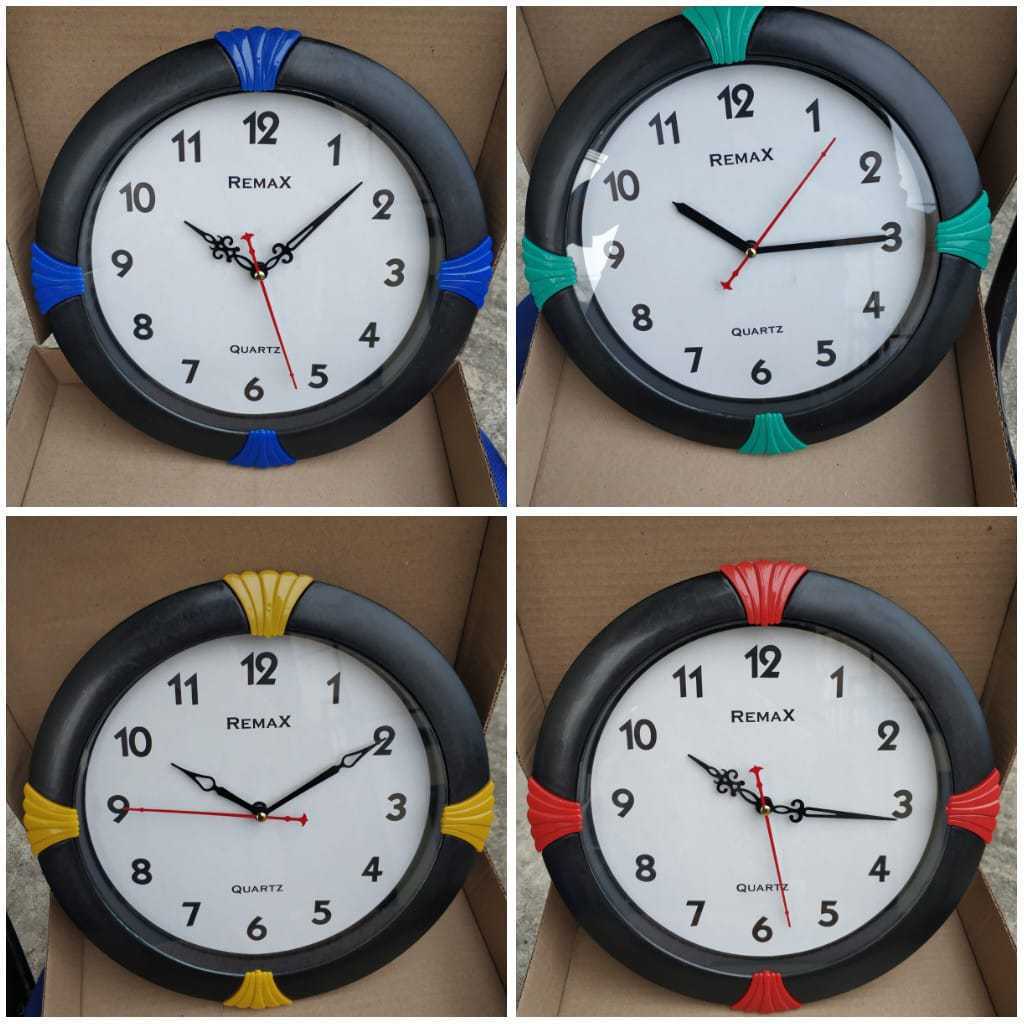 Jam Dinding / Jam Dinding Aesthetik / Jam Dinding Besar / Jam Dinding Unik Plastik Bulat