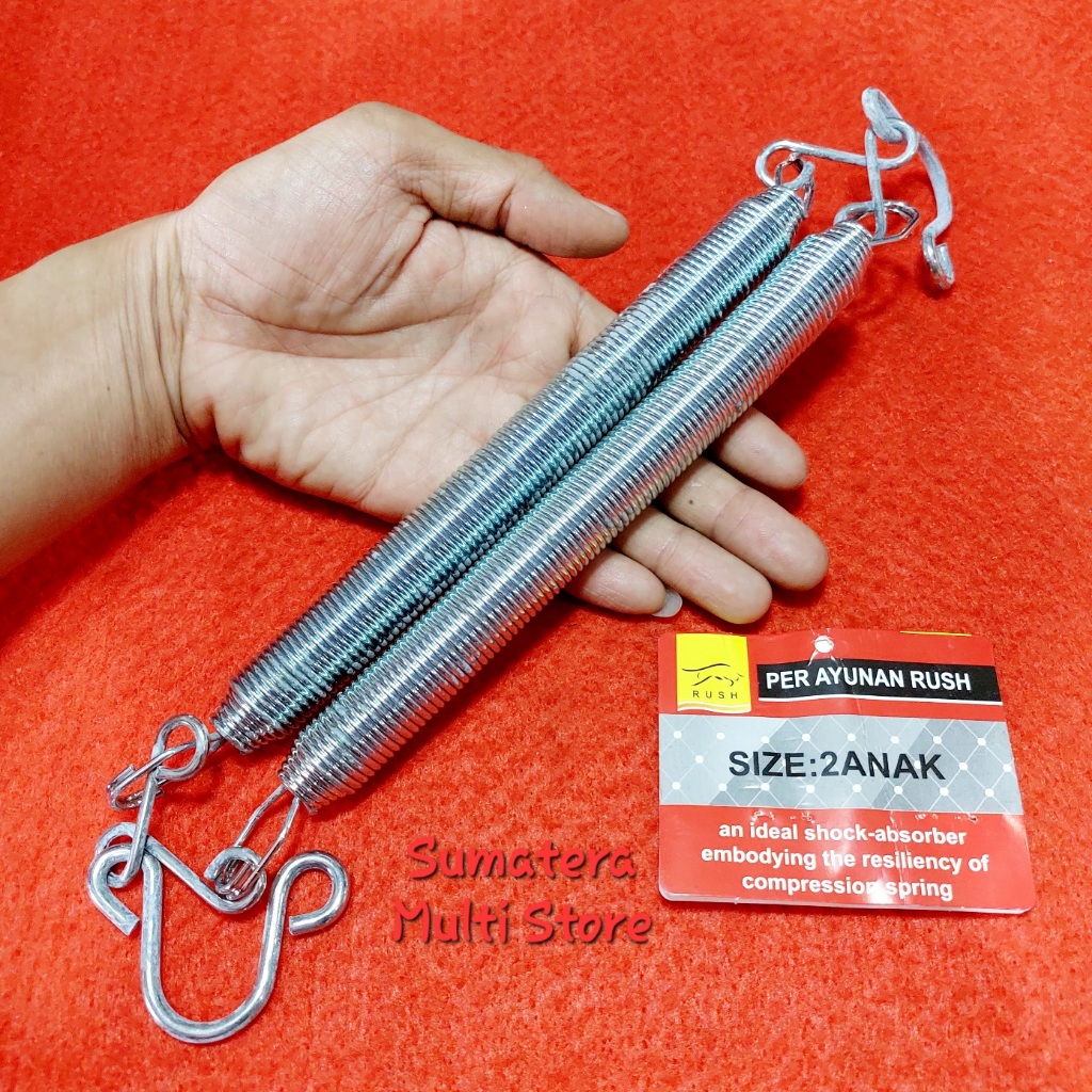 Rush Per Ayunan Double Baja 150 LBS Double - Hammock Spring - Pegas / Per Tarik - size 2 anak