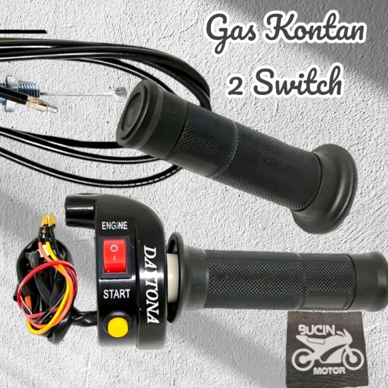 GAS SPONTAN DAYTONA 2 TOMBOL 1 KABEL GAS KONTAN 1 KABEL DAYTONA 2 SWITCH