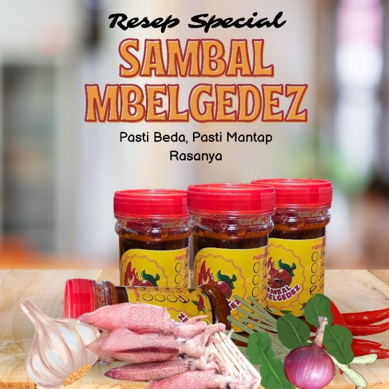 

Sambal Baby Cumi Mbelgedez ukuran 150ml