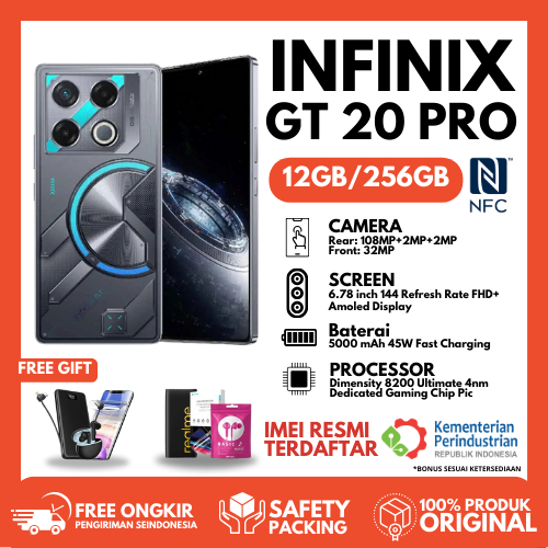 INFINIX GT 20 PRO RAM 12GB ROM 256GB [12GB+256GB] ORIGINAL READY STOK