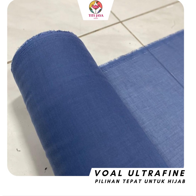 ( PRODUK BARU BEST QUALITY ) Kain VOAL ULTRAFINE bahan JILBAB PARIS / VOILE PREMIUM KAIN HIJAB / VOI