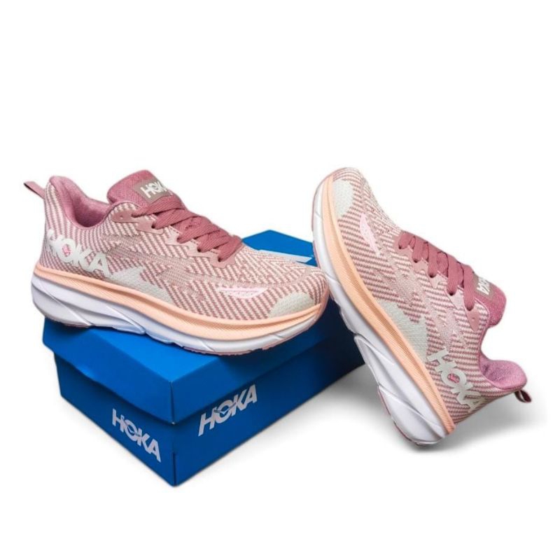 Sepatu Hoka Clifton 9 Original Bnib / Sepatu Lari Wanita Hoka One One Clifton 9