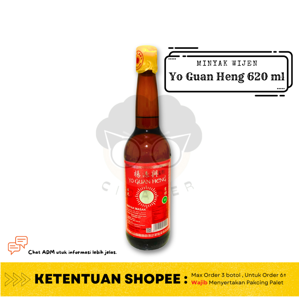 

Sesame Oil Yo Guan Heng 620ml / Minyak Wijen 620ml / MInyak Wijen Matahari 620ml