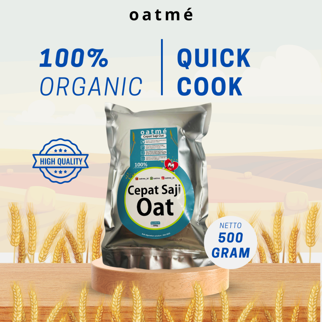 

OATME - Quick Cook Oat Original Natural Ingridients 500 Gram