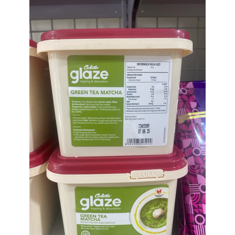 

colatta glaze greentea 1kg