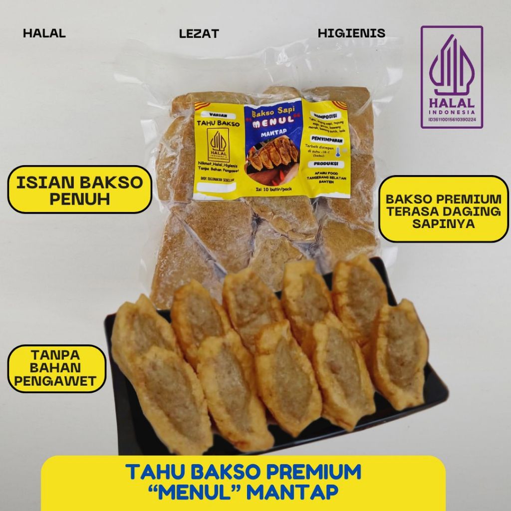 

Tahu Bakso Frozen Premium MENUL MANTAP Bakso Tahu Sapi Homemade Halal Tanpa Pengawet