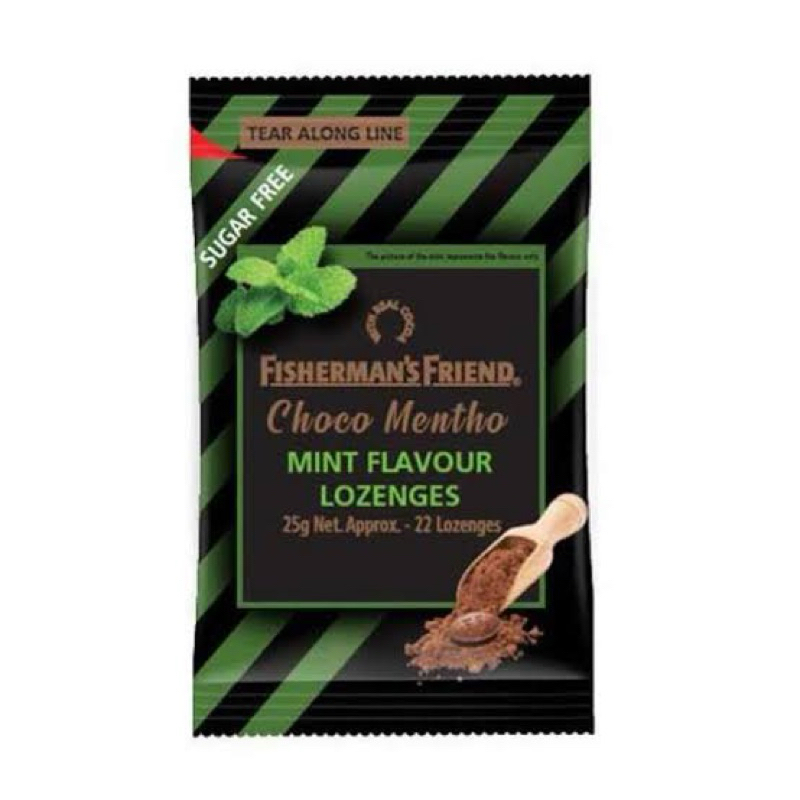 

FISHERMAN’S FRIEND Choco Mentho Lozenges Sugar Free 25 gr